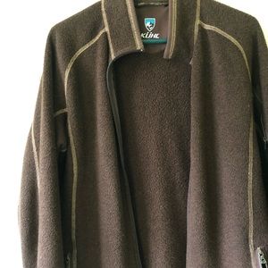 Kuhl Alpaca fleece zip up jacket